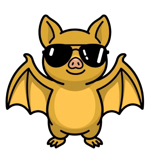 SEO BAT — bat in black sunglasses, the extension mascot